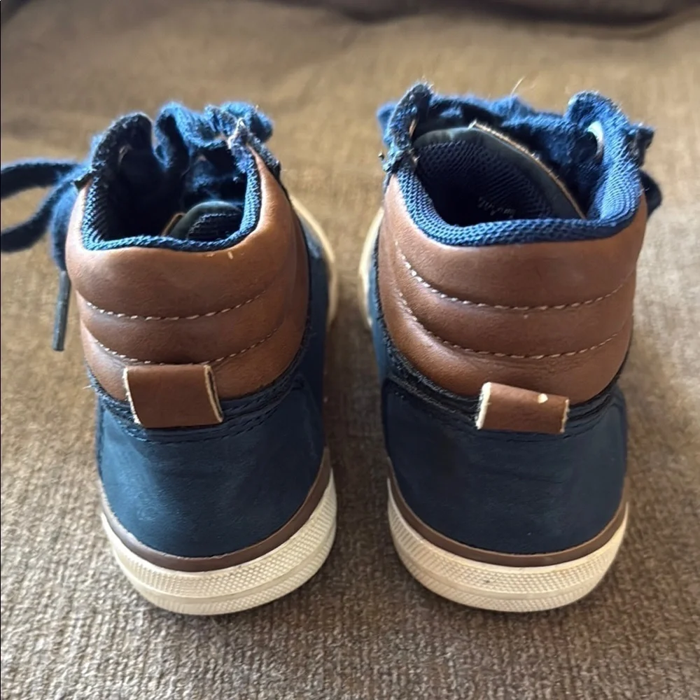 Children’s Place brand, Little Boys as 11, Navy Blue High-Top Sneakers